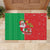 Burkina Faso Christmas Rubber Doormat Black Santa Joyeux Noel - Wonder Print Shop