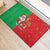 Burkina Faso Christmas Rubber Doormat Black Santa Joyeux Noel - Wonder Print Shop
