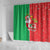 Burkina Faso Christmas Shower Curtain Black Santa Joyeux Noel - Wonder Print Shop