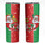 Burkina Faso Christmas Skinny Tumbler Black Santa Joyeux Noel - Wonder Print Shop