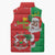 Burkina Faso Christmas Sleeveless Puffer Jacket Black Santa Joyeux Noel - Wonder Print Shop