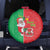 Burkina Faso Christmas Spare Tire Cover Black Santa Joyeux Noel - Wonder Print Shop