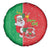 Burkina Faso Christmas Spare Tire Cover Black Santa Joyeux Noel - Wonder Print Shop