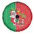 Burkina Faso Christmas Spare Tire Cover Black Santa Joyeux Noel - Wonder Print Shop