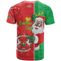 Burkina Faso Christmas T Shirt Black Santa Joyeux Noel - Wonder Print Shop