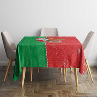 Burkina Faso Christmas Tablecloth Black Santa Joyeux Noel - Wonder Print Shop