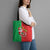 Burkina Faso Christmas Tote Bag Black Santa Joyeux Noel - Wonder Print Shop