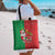 Burkina Faso Christmas Tote Bag Black Santa Joyeux Noel - Wonder Print Shop