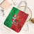 Burkina Faso Christmas Tote Bag Black Santa Joyeux Noel - Wonder Print Shop