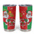 Burkina Faso Christmas Tumbler Cup Black Santa Joyeux Noel - Wonder Print Shop