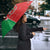 Burkina Faso Christmas Umbrella Black Santa Joyeux Noel - Wonder Print Shop