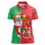 Burkina Faso Christmas Women Polo Shirt Black Santa Joyeux Noel - Wonder Print Shop
