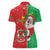 Burkina Faso Christmas Women Polo Shirt Black Santa Joyeux Noel - Wonder Print Shop