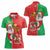 Burkina Faso Christmas Women Polo Shirt Black Santa Joyeux Noel - Wonder Print Shop