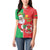 Burkina Faso Christmas Women Polo Shirt Black Santa Joyeux Noel - Wonder Print Shop