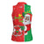 Burkina Faso Christmas Women Sleeveless Polo Shirt Black Santa Joyeux Noel - Wonder Print Shop