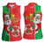 Burkina Faso Christmas Women Sleeveless Polo Shirt Black Santa Joyeux Noel - Wonder Print Shop