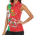 Burkina Faso Christmas Women Sleeveless Polo Shirt Black Santa Joyeux Noel - Wonder Print Shop