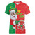 Burkina Faso Christmas Women V-Neck T-Shirt Black Santa Joyeux Noel - Wonder Print Shop