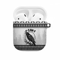 Funny Christmas F Caw F Raven AirPods Case Merry Craw Mas - Wonder Print Shop