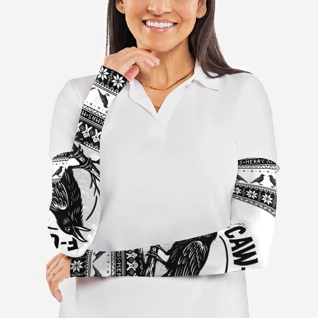 Funny Christmas F Caw F Raven Arm Sleeves Merry Craw Mas - Wonder Print Shop