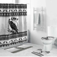 Funny Christmas F Caw F Raven Bathroom Set Merry Craw Mas - Wonder Print Shop