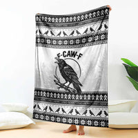 Funny Christmas F Caw F Raven Blanket Merry Craw Mas - Wonder Print Shop