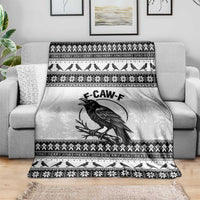 Funny Christmas F Caw F Raven Blanket Merry Craw Mas - Wonder Print Shop
