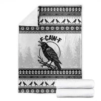 Funny Christmas F Caw F Raven Blanket Merry Craw Mas - Wonder Print Shop