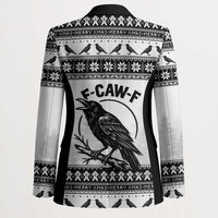 Funny Christmas F Caw F Raven Blazer Merry Craw Mas - Wonder Print Shop