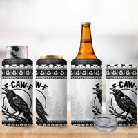 Funny Christmas F Caw F Raven 4 in 1 Can Cooler Tumbler Merry Craw Mas - Wonder Print Shop