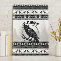 Funny Christmas F Caw F Raven Canvas Wall Art Merry Craw Mas - Wonder Print Shop
