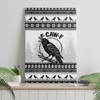 Funny Christmas F Caw F Raven Canvas Wall Art Merry Craw Mas - Wonder Print Shop