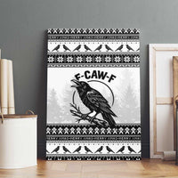 Funny Christmas F Caw F Raven Canvas Wall Art Merry Craw Mas - Wonder Print Shop