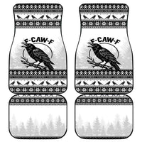 Funny Christmas F Caw F Raven Car Mats Merry Craw Mas - Wonder Print Shop