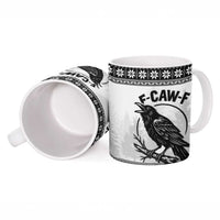 Funny Christmas F Caw F Raven Ceramic Mug Merry Craw Mas - Wonder Print Shop