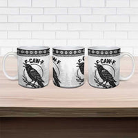 Funny Christmas F Caw F Raven Ceramic Mug Merry Craw Mas - Wonder Print Shop