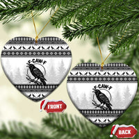 Funny Christmas F Caw F Raven Ceramic Ornament Merry Craw Mas - Wonder Print Shop