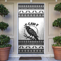 Funny Christmas F Caw F Raven Door Cover Merry Craw Mas - Wonder Print Shop