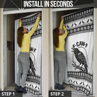 Funny Christmas F Caw F Raven Door Cover Merry Craw Mas - Wonder Print Shop