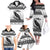 Funny Christmas F Caw F Raven Family Matching Off The Shoulder Long Sleeve Dress and Hawaiian Shirt Merry Craw Mas - Wonder Print Shop