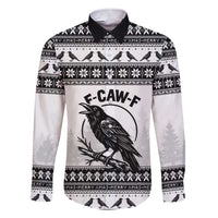 Funny Christmas F Caw F Raven Family Matching Short Sleeve Bodycon Dress and Hawaiian Shirt Merry Craw Mas - Wonder Print Shop