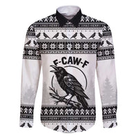 Funny Christmas F Caw F Raven Family Matching Summer Maxi Dress and Hawaiian Shirt Merry Craw Mas - Wonder Print Shop