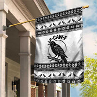 Funny Christmas F Caw F Raven Garden Flag Merry Craw Mas - Wonder Print Shop