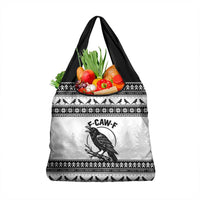 Funny Christmas F Caw F Raven Grocery Bag Merry Craw Mas - Wonder Print Shop