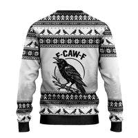 Funny Christmas F Caw F Raven Ugly Christmas Sweater Merry Craw Mas - Wonder Print Shop