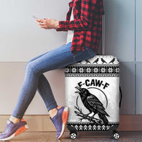 Funny Christmas F Caw F Raven Luggage Cover Merry Craw Mas - Wonder Print Shop