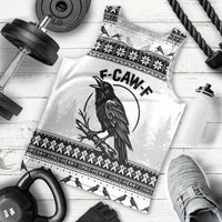 Funny Christmas F Caw F Raven Men Tank Top Merry Craw Mas - Wonder Print Shop