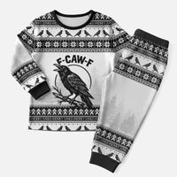 Funny Christmas F Caw F Raven Christmas Pajama Set Merry Craw Mas - Wonder Print Shop