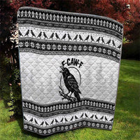 Funny Christmas F Caw F Raven Quilt Merry Craw Mas - Wonder Print Shop
